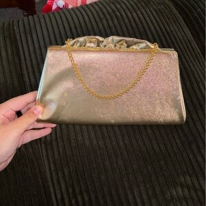 Vintage Gold Clutch Bag